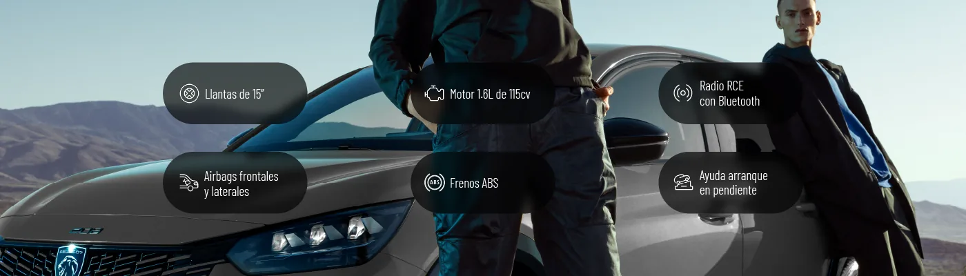 Peugeot 208 ACTIVE - Items de equipamiento